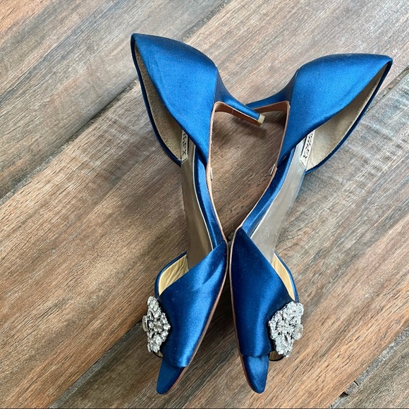 EEUC Badgley Mischka Embellished Rhine Stone Heels - Picture 3 of 8